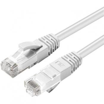 Cable de red Cat6a U/UTP 1m Blanco de alta velocidad y sin halógenos