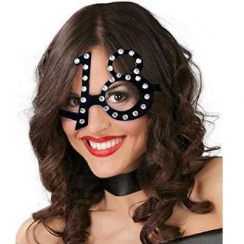 Guirca- Accesorios Gafas 18 años, Color Negro, Talla Unica