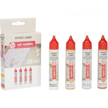 Set 4 Botes Effectliner Perla Talens Art Creation Multicolor