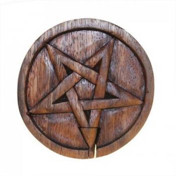 Caja Mágica de Bali - Pentágono Hecho a Mano en Bali, hecha de madera, diseño pentagonal, decoraciones artísticas tradicionales balinesas, mecanismo de cierre oculto, ideal para almacenar joyas y objetos pequeños