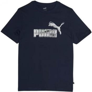 Camiseta Puma Graphics N1 Logo Manga Corta Azul Marino Hombre