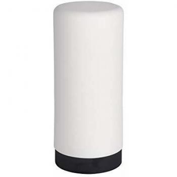 WENKO Dispensador de detergente Easy Squeez-e blanco - Seifenspender Capacidad: 0.25 l, Silicona, 6 x 14 x 6 cm, Blanco