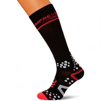 COMPRESSPORT Kompressions-socken Full Socks V2.1 Calcetines, Unisex, Negro, 4M