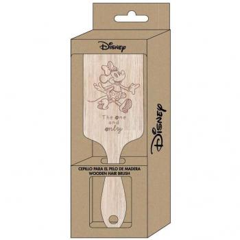 Cepillo de Pelo Disney Minnie Mouse de Madera Eco-Friendly Rectangular PVC Free Brown - Cerdá