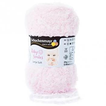Hilo de Tejer Baby Smiles Lenja Soft Rosa, 25 g / 85 m - Fieltro de Lana para Filtrar