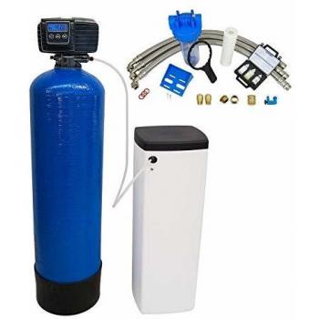 Descalcificador de Agua Doméstico Bi-bloques 30l Pentair Toodo Fleck 5600 Sxt Volumétrico con Kit de Instalación
