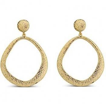 Pendientes Belli con baño de oro amarillo de 18 quilates - Luxenter