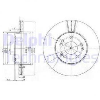 Disco de freno DELPHI BG2345