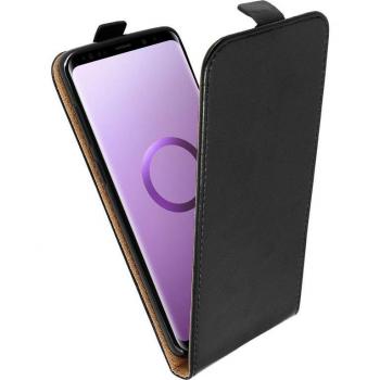 Funda Samsung Galaxy S9 Plus Tapa Vertical Billetera Carcasa Silicona - Negro