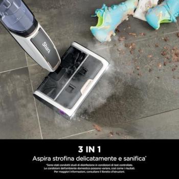 Mopa a Vapor Shark SteamPickUp SD200EU - 3 en 1 para Suelos Duros, 0,42 L, Potencia 1230 W, Limpieza Sin Químicos, Incluye Cepillo Giratorio y