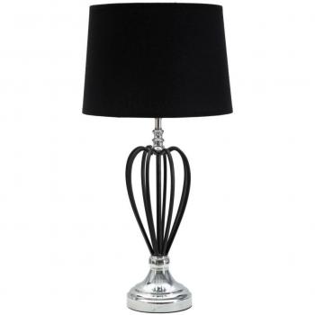 Lámpara de Mesa Darky Plata Ø 28x56 cm