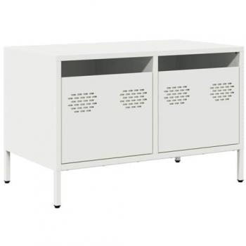 Mueble para TV acero laminado en frío blanco 68x39x43,5 cm