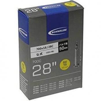 SCHWALBE 28, Cámara, 700 x 18 Sv15, válvula Presta