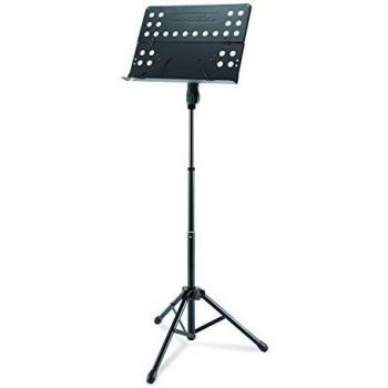 Hercules BS418B 3-Section Adjustable Orchestra Music Stand with Perforated Folding Desk
