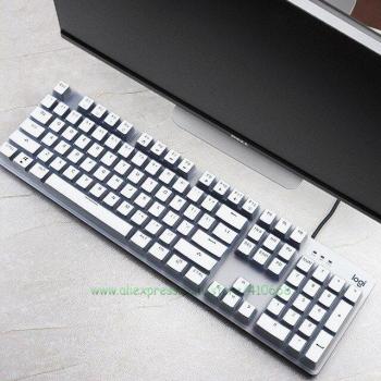 Funda de Silicona Impermeable Transparente para Teclado Mecánico Logitech K845 y Protector de Piel Inalámbrico para Llave de Ordenador US