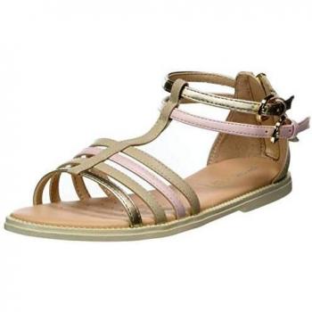Geox J Sandal Karly Girl, Sandalias de Gladiador Niños, Beige