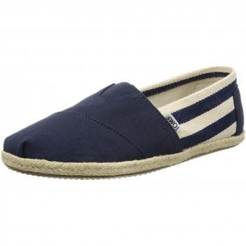 TOMS Stripe University Classics, Alpargatas para Hombre, Azul