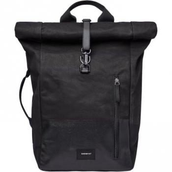 Sandqvist Black Unisex Backpack ONE SIZE