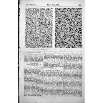 Imprima los Papeles De Empapelar Fundó C Diseñada los Formularios Naturales Voysey Woollams 1886 623L150
