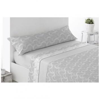 Juego de Sábanas Térmicas de Pirineo - 3 Piezas Suaves y Cálidas en Tejido Polar para Cama Individual y Matrimonio (Seron Gris, Cama 135 cm)