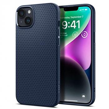 Funda TPU Spigen Liquid Air para iPhone 14 Plus - Color Azul Marino