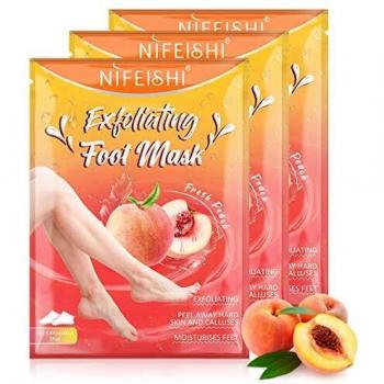 3 Pares Mascarilla Exfoliante de Pies, cutículas piel muerta, elimina callos, exfoliante e hidratante, máscara peel off, calcetines exfoliantes de pies, foot peeling mask