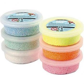 Foam Clay® - Surtido, colores surtidos, purpurina, 6x14gr