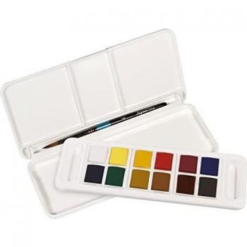 Daler Rowney Aquafine Travel Set 12 Medio Godets