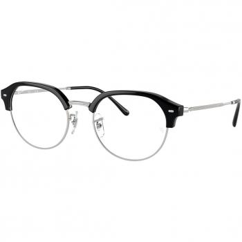 Ray-Ban RX7229 2000 Men's Eyeglasses Black Size 53 (Frame Only) - Blue Light Block Available
