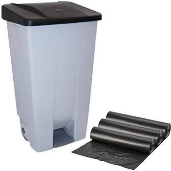 Contenedor Selectivo 120 Litros Prosperplast con 3 Bolsas de Basura WELLHOME (10 unidades cada una)