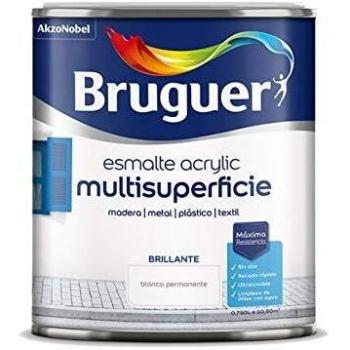 Bruguer Acrylic Multisuperficie Esmalte al agua Brillante Blanco Permanente 2,5 L