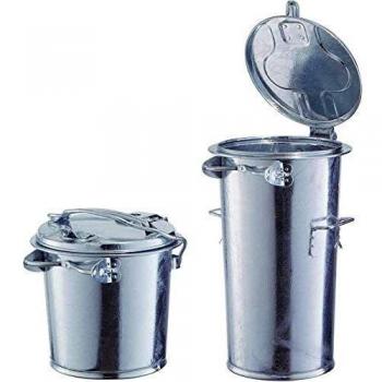 Cubos de basura sin tapa 65 l galvanizados
