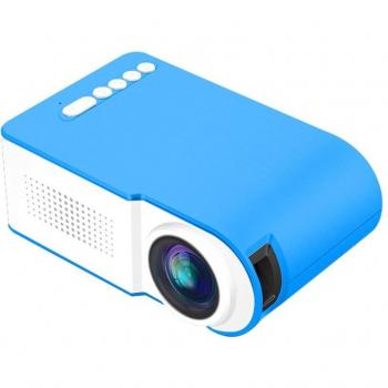 Proyector Mini Portátil LED 1080P HD YG210 para Hogar - Color Azul