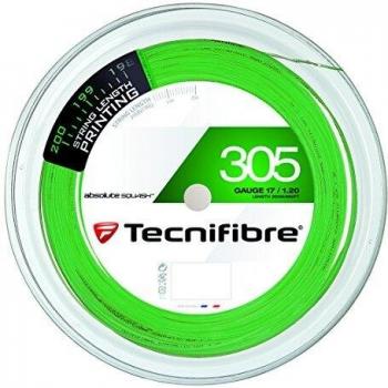 Cordaje Squash Tecnifibre 305 PLUS 200m - Elegir Diámetro, bobina de 200 metros, material de alta resistencia, diseñado para jugadores de squash que buscan control y potencia