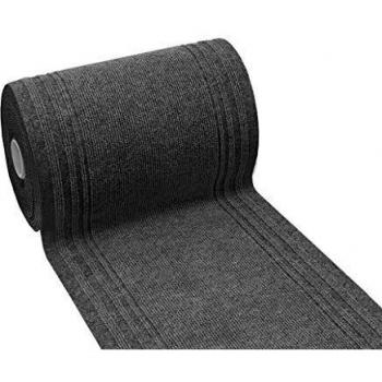 Alfombra Antideslizante para Cocina y Pasillo 67x600 cm Absorbente Gris Antracita