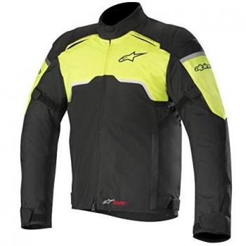 Alpinestars Chaqueta moto Hyper Drystar Jacket Black Yellow Fluo, Negro/Amarillo, S