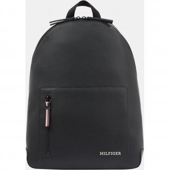Tommy Hilfiger Black Polyester Backpack with Laptop Compartment, Size: ONE SIZE, 41 cm