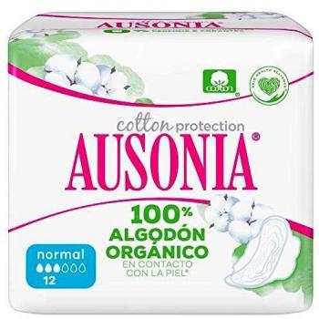 Ausonia Cotton Protection Normal Compresas con Alas, 12uds