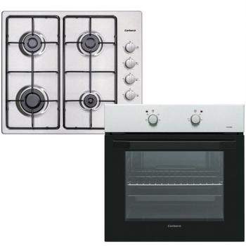 Conjunto Encastre Horno Encimera Corbero CCHEV409XGB Inox 4 Fuegos