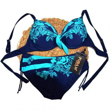 FUBA.VI 2019 Conjuntos de Bikini para Mujer Conjunto de Bikini Push Up Traje de baño de Dos Piezas Haltereck/Traje de baño sin Tirantes Bandeau Ropa de Playa Traje de baño