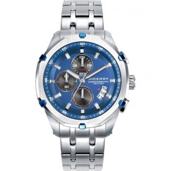 Reloj Viceroy Magnum 46837-37 Hombre - Cronógrafo Deportivo Sumergible 100m con caja y brazalete de acero