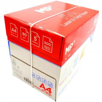 Papel A4 80g MP - Folios Din A4, Papel Blanco Premium para Impresora Multifunción, Uso de Oficina y Material Escolar, Paquete de Impresión Multiusos (500 hojas)