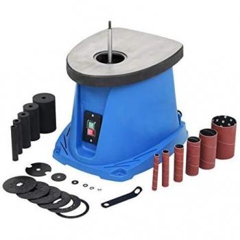 vidaXL Lijadora Husillo Oscilante 450 W Azul Máquina Lijar Huso Tambor Bobina