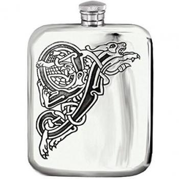 English Pewter Company CEL183 - Petaca, diseo de dragn celta, 17 cl