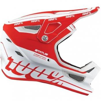 Casco de Ciclismo 100% Status Infantil Rojo Blanco (L)