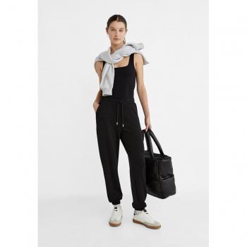 Soft-Touch Black Joggers Size S