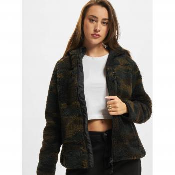 Brandit Women's Teddy Fleece Jacket - Woodland Green - 3XL