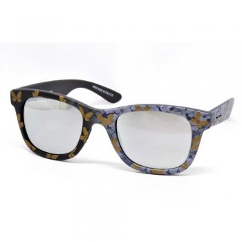 italia independent 0090T-FLW-071 Gafas de Sol, Negro/Marrón, 50 para Mujer