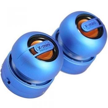 XMI Xmini Max Duo Mini - Altavoces portátiles para iPhone/iPad/iPod/MP3 Player/Laptop - Azul