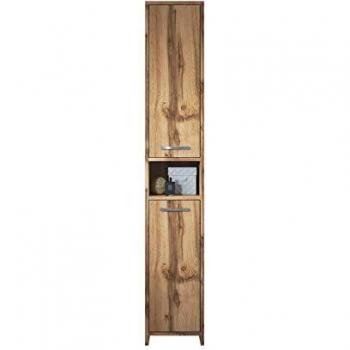 Armario de almacenamiento alto Nemo 167 cm - Mueble columna de baño roble